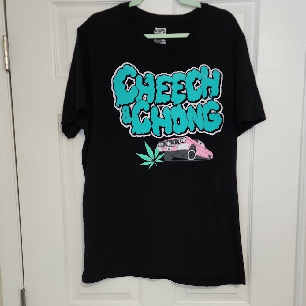 Marvel Black and Teal Graphic T-Shirt